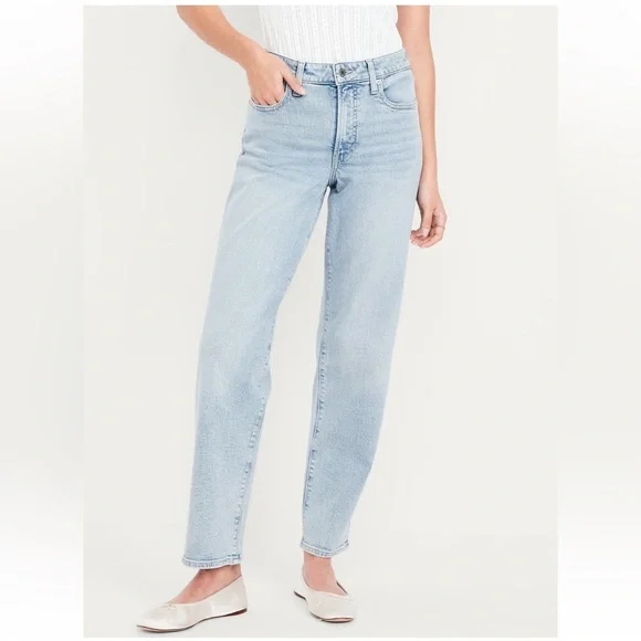 Old Navy High Rise OG Loose Jean Women’s 0 Curvy Straight Leg - Picture 2 of 10